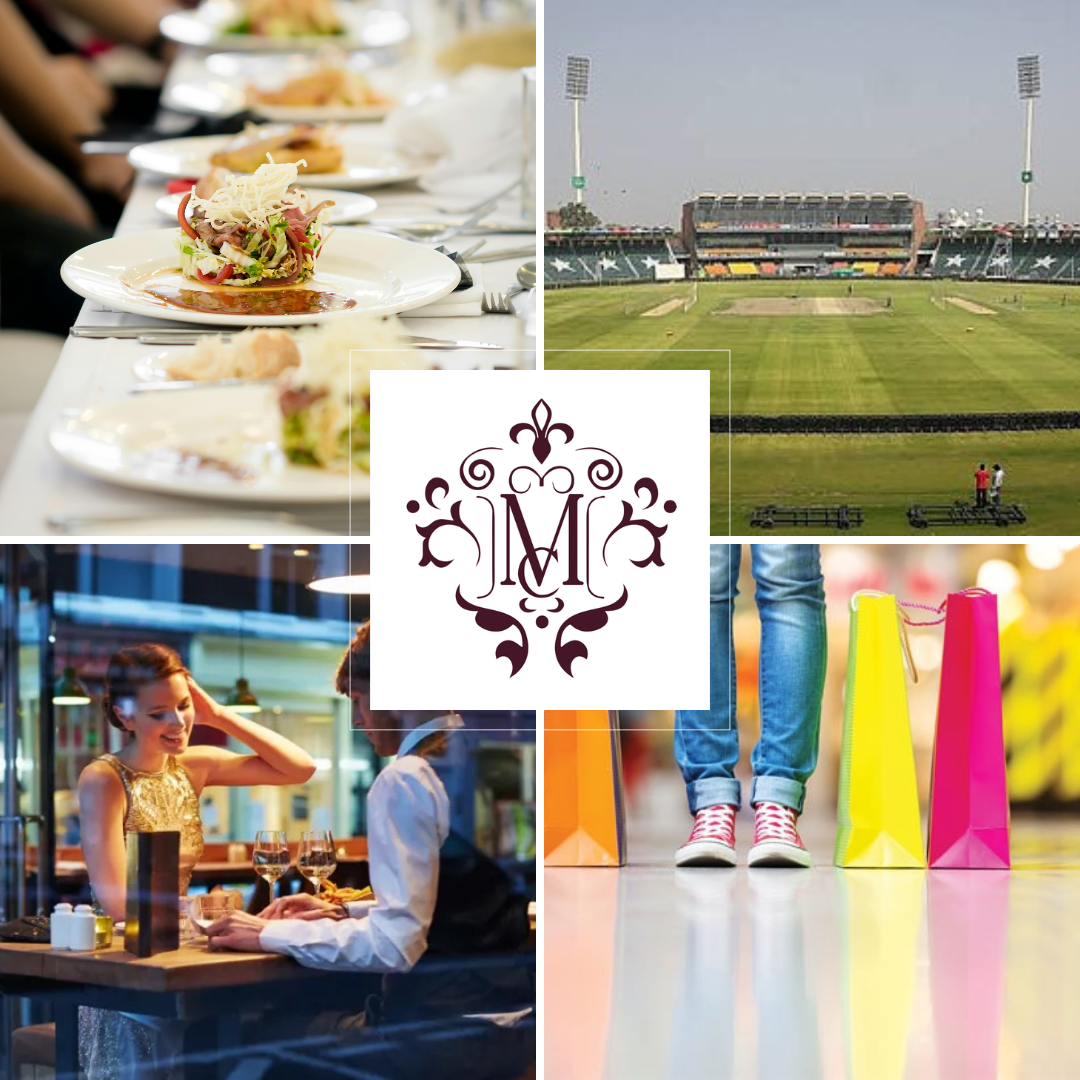 City skyline view from private balcony